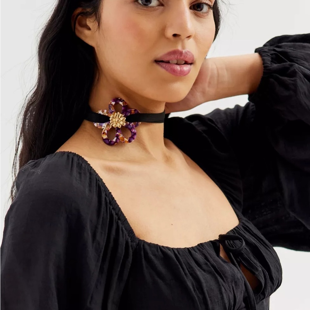 Betty Floral Corded Necklace